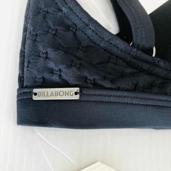 Billabong BNWT Lovelock D/DD Bralette Bikini Swimsuit Top Black Size 16 RRP $60 - Picture 5 of 9